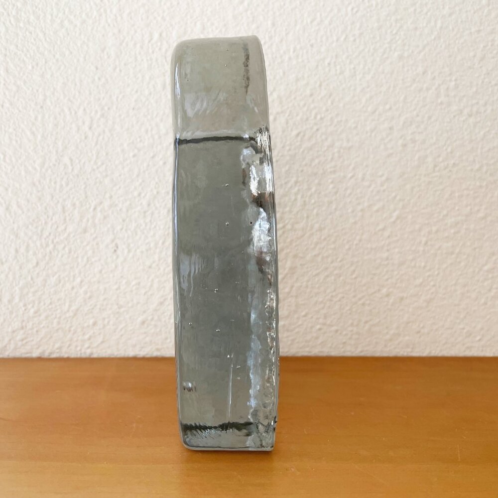 Vintage Blenko Cast Glass Owl Bookend Figurine Sculpture MCM Mid Century Modern - Picture 5 of 8